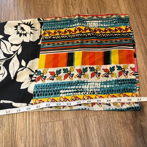 Anthropologie Pinkerton Silk Pants Women’s Small Black White Floral Boho Hippie - Picture 10 of 12